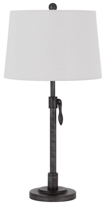 Cal® Lighting & Accessories Riverwood Antique Silver Adjustable Table Lamp-0
