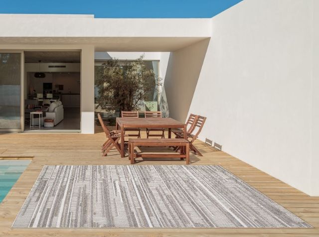 KAS Rugs Calla Gray Denni 5'x7' Area Rug-4
