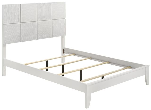 Crown Mark Denker White King Panel Bed-3