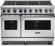 Viking® 7 Series 48" Stainless Steel Pro Style Dual Fuel Range-0