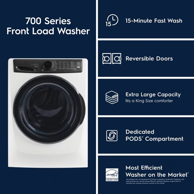 Electrolux® 700 Series 4.5 Cu. Ft. Matte White Front Load Washer-2