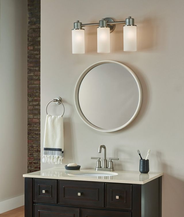 Moen® Iso™ Brushed Nickel Three Globe Bath Light-3