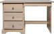 Mako Wood Furniture Youth Collection Pine Left-Arm Facing Desk with Pedestal-0
