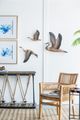A & B Home Reeds 3-Piece Weathered Brown Bird Wall Decor Set-4