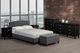 Titus Furniture Gray Linen 39" Twin Platform Bed-1