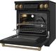 Thor Kitchen® Gordon Ramsay Collection 30" Black Pro Style Induction Range with Tilt Panel Touch Control and Bronze Trim-4