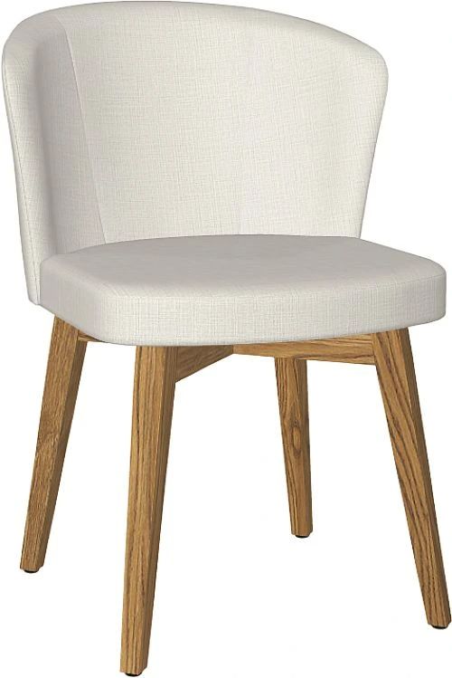 Amisco Customizable Beatrice Dining Arm Chair with Upholstered Seat and Backrest with Solid Wood Base-0