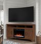 Legends Home Real Cozy Liberty Whiskey 64" Corner Fireplace Console-1
