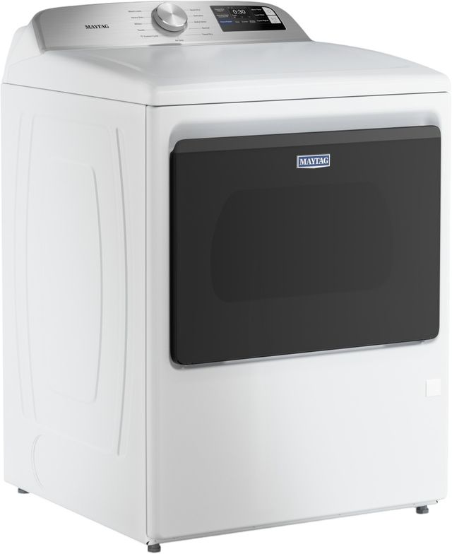 Maytag® 7.4 Cu. Ft. White Smart Front Load Gas Dryer with Extra Power-3