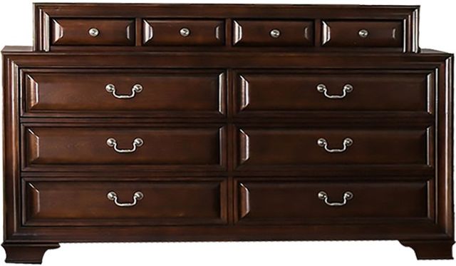 Mazin Furniture Milton Brown Cherry Dresser with Jewelry Storage-0