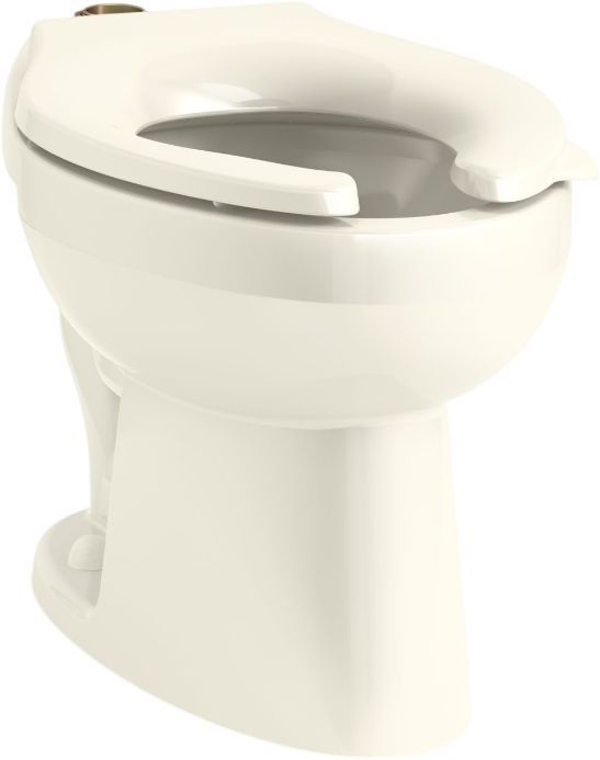 KOHLER® Wellcomme™ Biscuit Ultra Floor-Mount Top Spud Flushometer Bowl-0