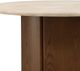 Dovetail Furniture Oja Brown/Cream Round Dining Table-2