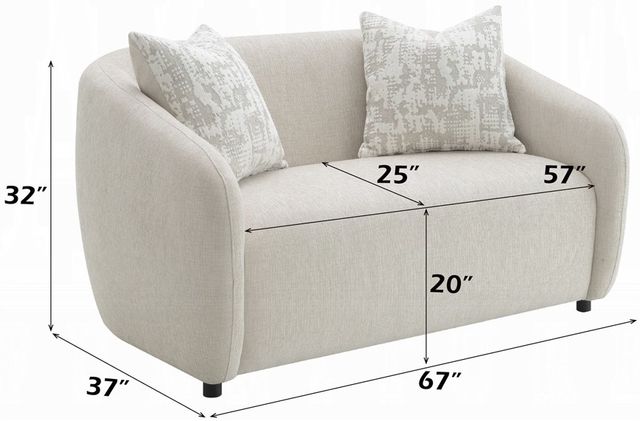 ACME Furniture Etienne Beige Loveseat -3
