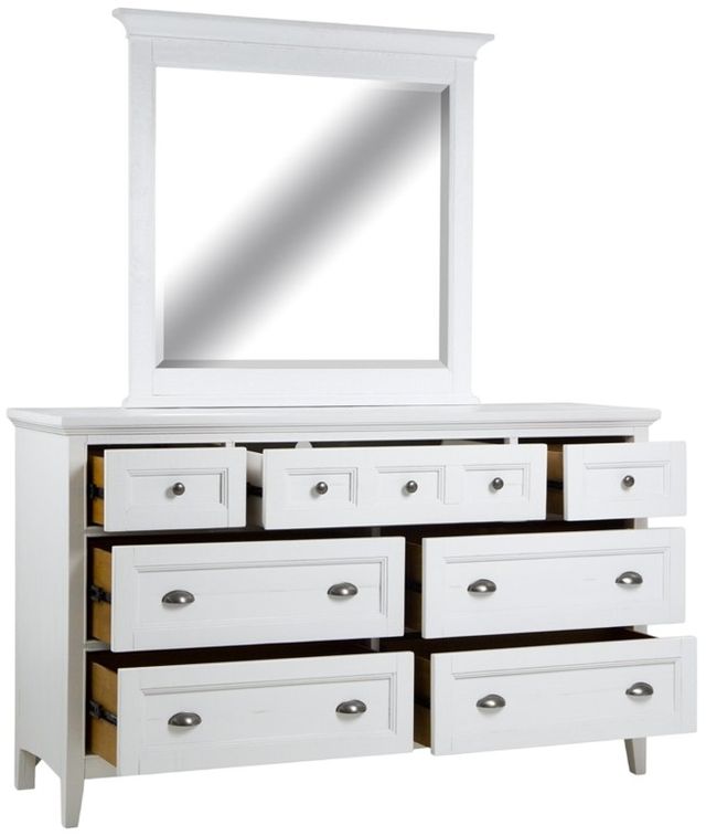 Magnussen Home® Heron Cove Chalk White Dresser and Mirror-3