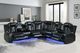 New Classic® Home Furnishings Orion II 3-Piece Black L-Shape Manual Reclining Sectional-1