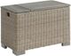 Elements International Ollie Tan Aluminum Outdoor Accent Table with Cooler Box-0