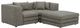 Moe's Home Collection Lowtide Nook 3-Piece Stone Tweed Modular Sectional and Ottoman-0