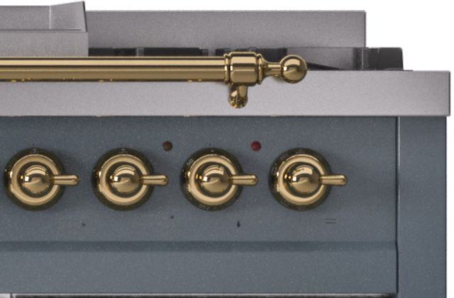 Ilve® Nostalgie 40" Brass Upper Handrail-2
