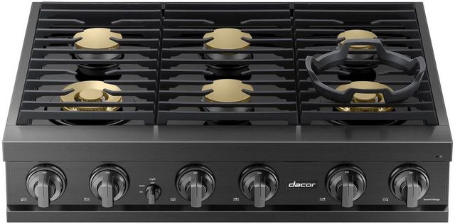 Dacor® 36" Graphite Stainless Natural Gas RangeTop-1