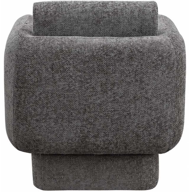 Meridian Furniture Alessandra Grey Chenille Swivel Accent Chair-3