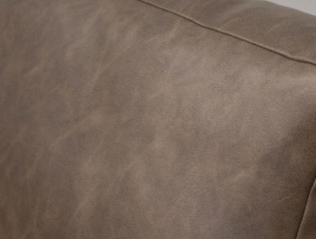 International Furniture Direct Natural Parota Brown Leather Accent Chair-4
