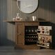 Howard Miller® Tipple Burnished Oak Bar and Wine Console-1