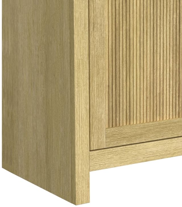 Elements International Ridgemont Natural 70" TV Console with Fireplace Insert-4