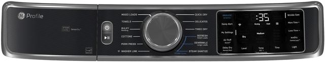 GE Profile™ 7.8 Cu Ft. Carbon Graphite Front Load Electric Dryer-4