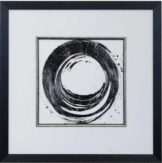 Stylecraft Dann Foley Lifestyle Black Circle II Black Wall Art-0