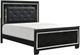 Mazin Furniture Allura Black Full Panel Bed-0