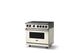 Viking® 7 Series 36" Pure White Pro Style Natural Gas Range-2