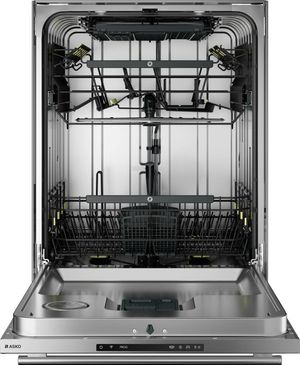 ASKO Logic Series 24" Stainless Steel Top Control Built In Dishwasher Front view of the ASKO Logic Series 24" Stainless Steel Top Control Built In Dishwasher