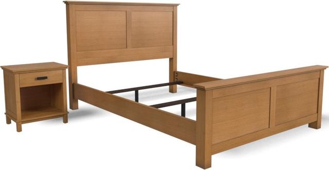 homestyles® Oak Park 2-Piece Black Queen Panel Bedroom Set-0