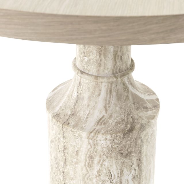 Michael Amini® Lotus Bay Sand 40'' Round Gathering Table-3