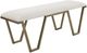 Uttermost® Farrah Antique Gold Leaf/White Bench-0