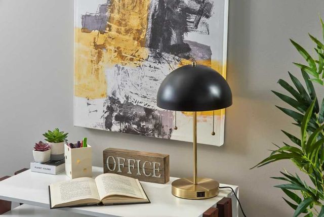 Adesso® Bowie Antique Brass Table Lamp-3