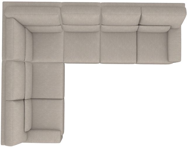 La-Z-Boy® Draper 4-Piece Ivory L-Shape Sectional-3