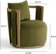 TOV Furniture Paolo Green Swivel Accent Chair-2