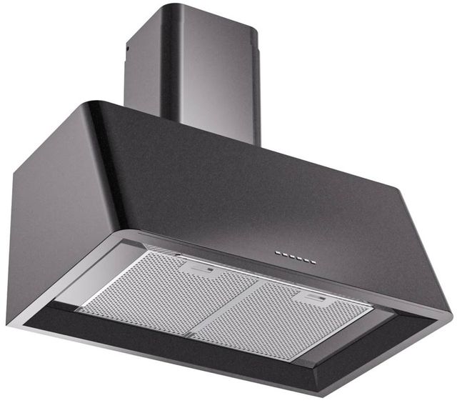 Ilve® Nostalgie II Series 30" Glossy Black Wall Mounted Range Hood-1