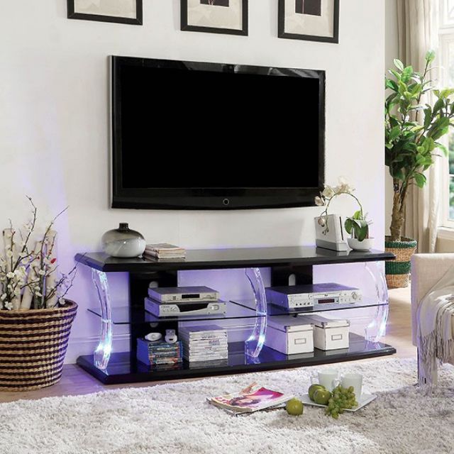 Furniture of America® Ernst Black 60" TV Stand-1