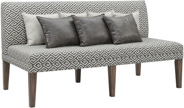 Elements International Gramercy 6-Piece Chocolate/Weathered Brown Straight Leg Dining Set-3