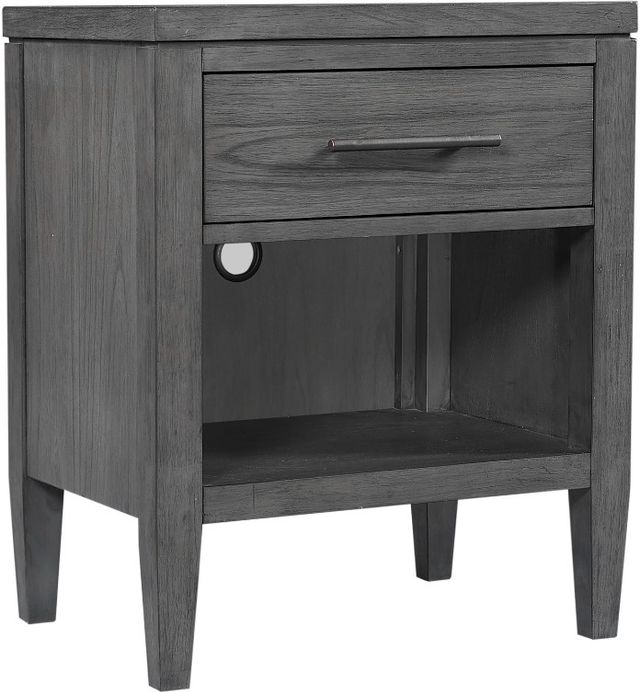 aspenhome® Preston Urbane Gray 1-Drawer Nightstand-0