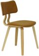 Armen Living Jaguar 3-Piece Camel/Oak Dining Chair Set-0