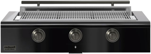 Caliber™ Rockwell Social 3-Burner Gloss Black Built-In Natural Gas Grill with Pewter Hardware-0