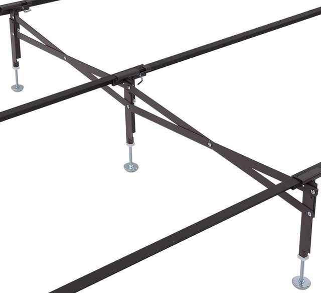 Rize Home Universal Full/Queen/California King/King Center Support Bed Frame with Glides and 3 Legs-1