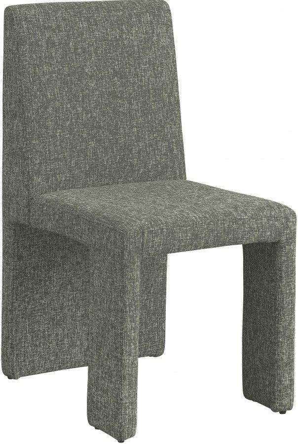 Meridian Furniture Benson Green Linen Upholstered Dining Side Chair-0
