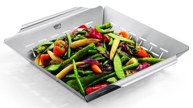Weber® Stainless Steel Deluxe Grilling Basket-1