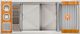 The Galley® 46" Natural Golden Bamboo Ideal WashStation™ -0