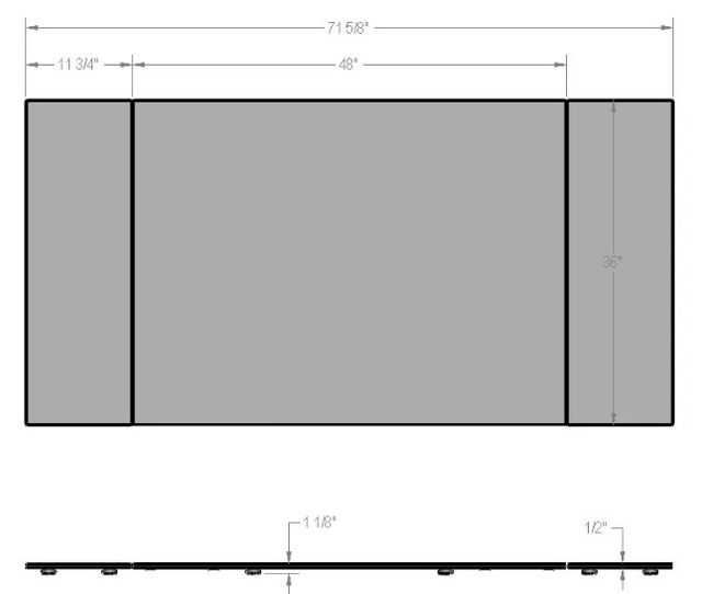Amisco Customizable Amelia 72" Dining Table-3