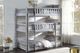 Mazin Furniture Orion Gray Twin Triple Bunk Bed-2